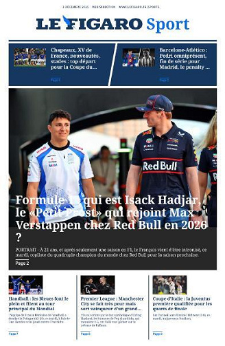 Le Figaro Sport - 3 Décembre 2025