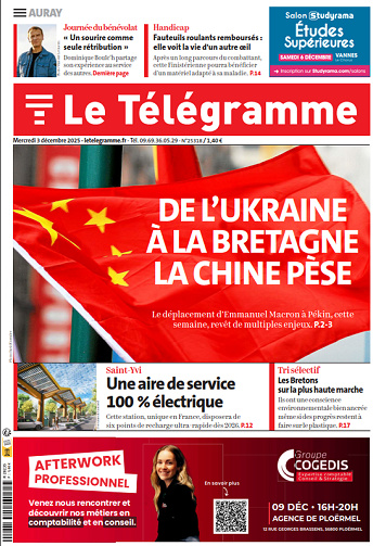 Le Télégramme (19 éditions) - 3 Décembre 2025