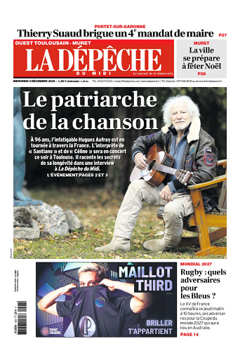 La Dépêche du Midi (16 Éditions) Du Mercredi 3 Décembre 2025