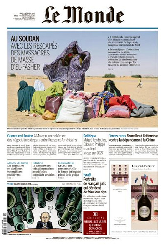 Le Monde du Jeudi 4 Décembre 2025