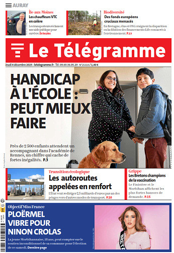 Le Télégramme (19 éditions) - 4 Décembre 2025