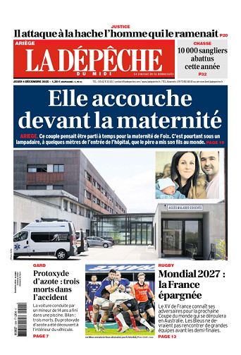 La Dépêche du Midi (16 Éditions) Du Jeudi 4 Décembre 2025