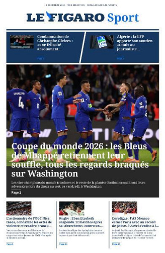Le Figaro Sport - 5 Décembre 2025