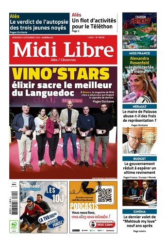 Midi Libre (14 Éditions) Du Vendredi 5 Décembre 2025