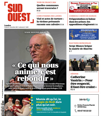 Sud Ouest (2 Éditions) Du Vendredi 5 Décembre 2025