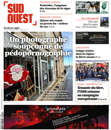 Sud Ouest (7 éditions) - 6 Décembre 2025