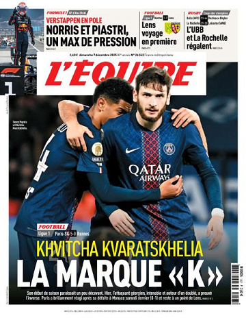 L’equipe du Dimanche 7 Décembre 2025