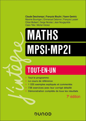 Maths MPSI-MP2I Tout-en-un - 7e édition - Collectif (2024)