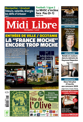 Midi Libre (14 Éditions) Du Dimanche 7 Décembre 2025