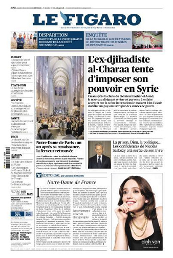 Le Figaro du Lundi 8 Décembre 2025