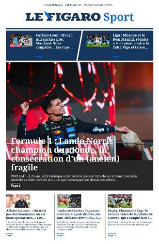 Le Figaro Sport - 8 Décembre 2025
