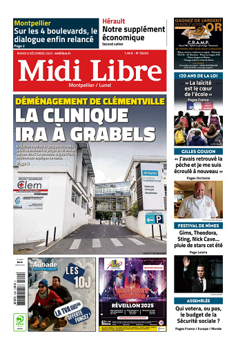 Midi Libre (14 Éditions) Du Mardi 9 Décembre 2025