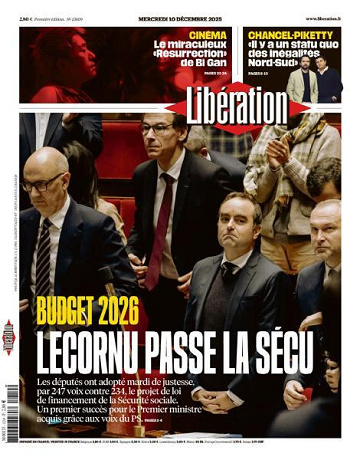 Libération du Mercredi 10 Décembre 2025