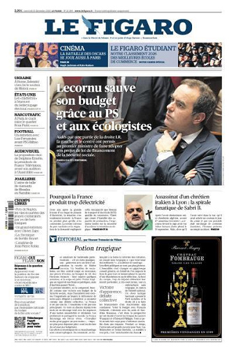 Le Figaro du Mercredi 10 Décembre 2025