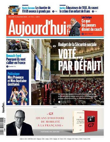 Aujourd’hui en France - 10 Décembre 2025