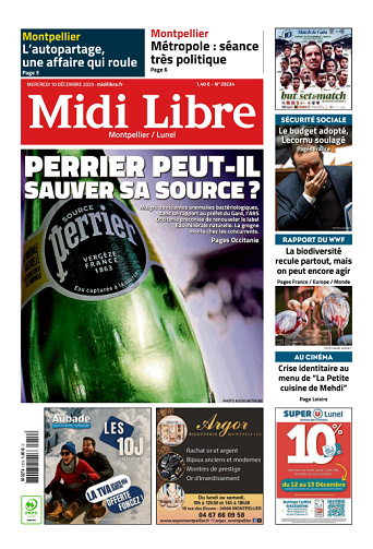 Midi Libre (14 Éditions) Du Mercredi 10 Décembre 2025