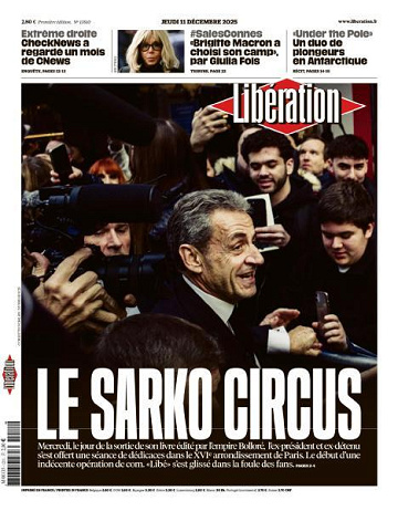 Libération du Jeudi 11 Décembre 2025