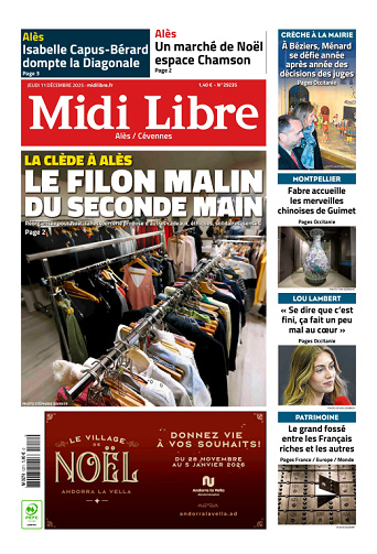 Midi Libre (14 Éditions) Du Jeudi 11 Décembre 2025