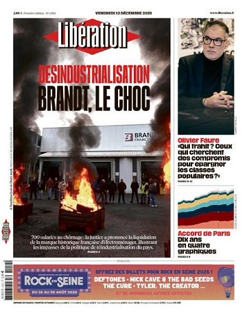 Libération du Vendredi 12 Décembre 2025
