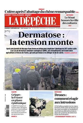 La Dépêche du Midi (16 Éditions) Du Vendredi 12 Décembre 2025
