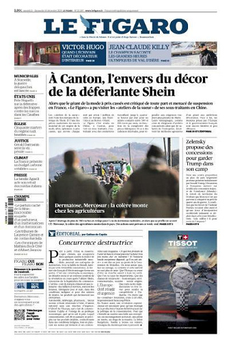 Le Figaro du Samedi 13 et Dimanche 14 Décembre 2025
