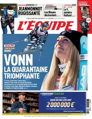 L’equipe du Samedi 13 Décembre 2025