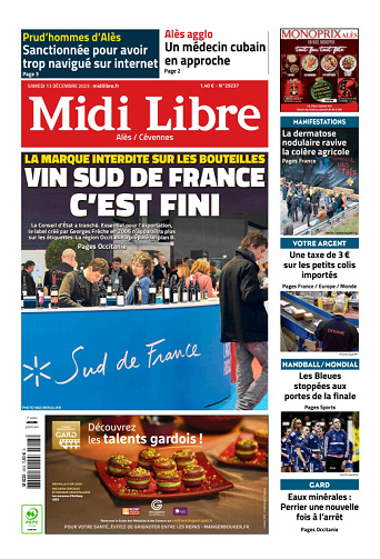 Midi Libre (14 Éditions) Du Samedi 13 Décembre 2025