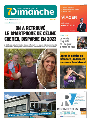 Pack Journaux Belges Du Dimanche 14 Décembre 2025