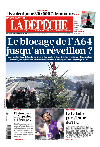 La Dépêche du Midi (14 Éditions) Du Dimanche 14 Décembre 2025