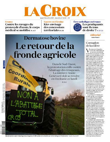 La Croix - 15 Décembre 2025