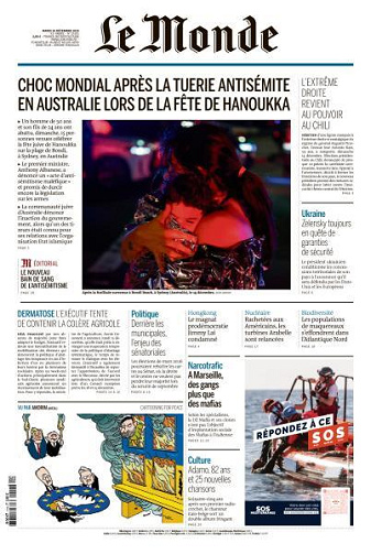 Le Monde du Mardi 16 Décembre 2025