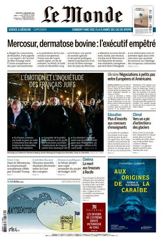 Le Monde du Mercredi 17 Décembre 2025