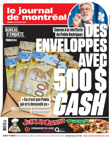Le Journal De Montréal Du 16 Decembre 2025