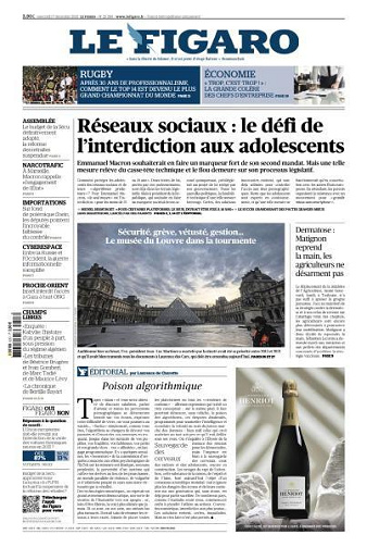 Le Figaro du Mercredi 17 Décembre 2025