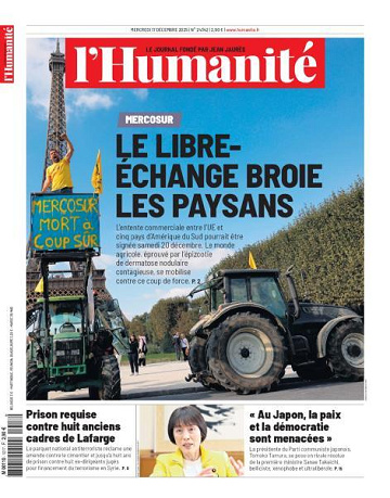 L'Humanite - 17 Décembre 2025