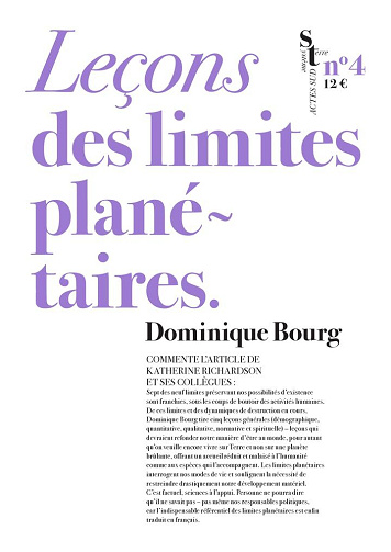 Leçons des limites planétaires - Dominique Bourg (2025)