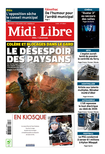 Midi Libre (14 Éditions) Du Mercredi 17 Décembre 2025