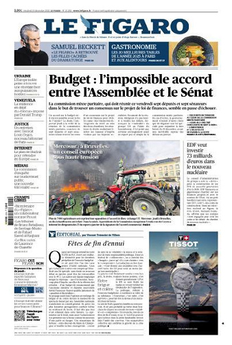 Le Figaro du Vendredi 19 Décembre 2025