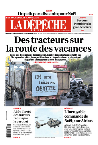 La Dépêche du Midi (16 Éditions) Du Vendredi 19 Décembre 2025