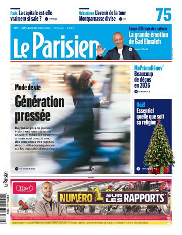 Le Parisien - 20 Décembre 2025