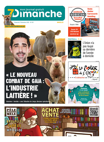 Pack Journaux Belges Du Dimanche 21 Décembre 2025