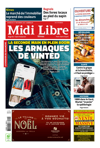 Midi Libre (14 Éditions) Du Dimanche 21 Décembre 2025