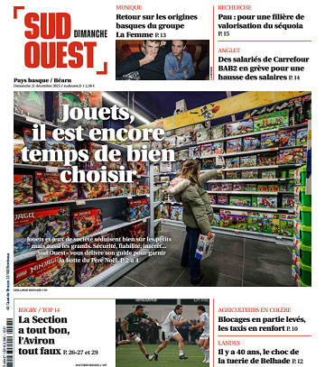 Sud Ouest (2 Éditions) Du Dimanche 21 Décembre 2025