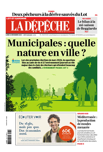 La Dépêche du Midi (16 Éditions) Du Lundi 22 Décembre 2025