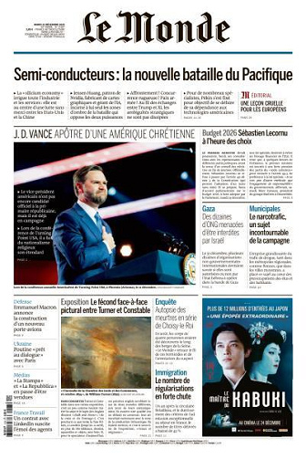 Le Monde du Mardi 23 Décembre 2025