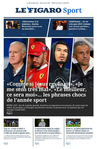 Le Figaro Sport - 23 Décembre 2025
