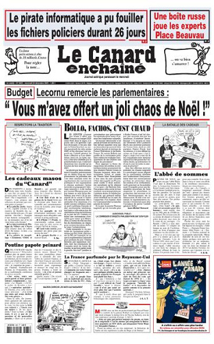 Le Canard enchaîné - 24 Décembre 2025