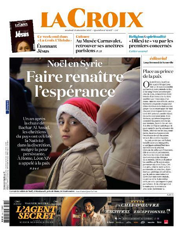 La Croix - 26 Décembre 2025