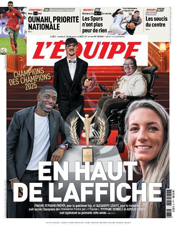 L’equipe du Vendredi 26 Décembre 2025