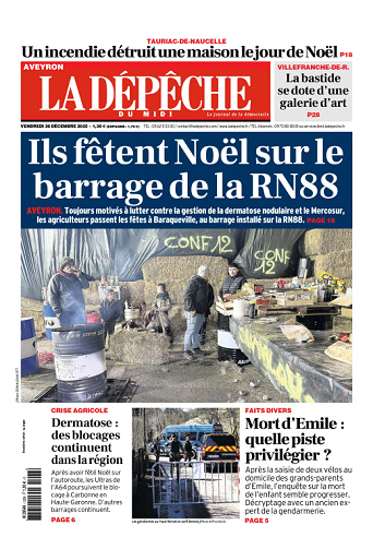 La Dépêche du Midi (16 Éditions) Du Vendredi 26 Décembre 2025